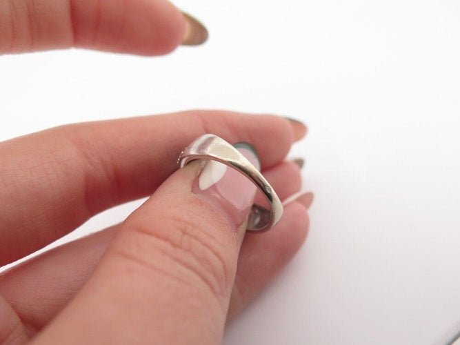 Bague 55 bague MATY or blanc amethyste et diamants 58 Facettes 259030