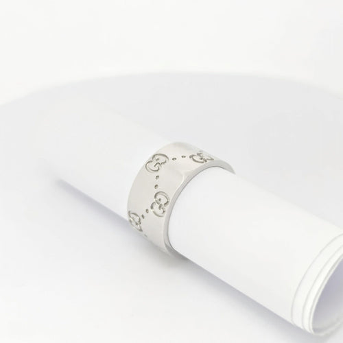 古驰 - 戒指 Icon 白金