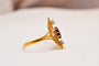 Bague 55 Bague Art Nouveau or jaune, Grenat, Diamants 58 Facettes 3810