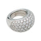 Bague 51 Bague pavage en or blanc, diamants. 58 Facettes 31229