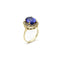 Bague 54 Bague en or tanzanite et halo de diamants par LeVian 58 Facettes