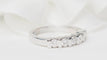 Bague 53.5 Demi alliance en or blanc et diamants 0.60ct 58 Facettes 31384