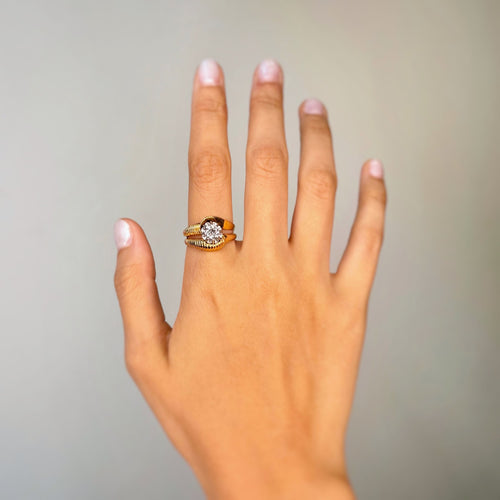 Bague 60 Bague - Or, Platine & Diamant 58 Facettes 250244R