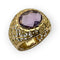 Bague 52 Bague or jaune améthyste 58 Facettes 149061005