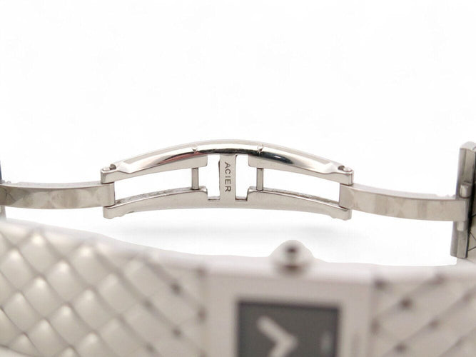 Montre vintage montre CHANEL matelasse h0009 19mm en acier quartz lady 58 Facettes 271264