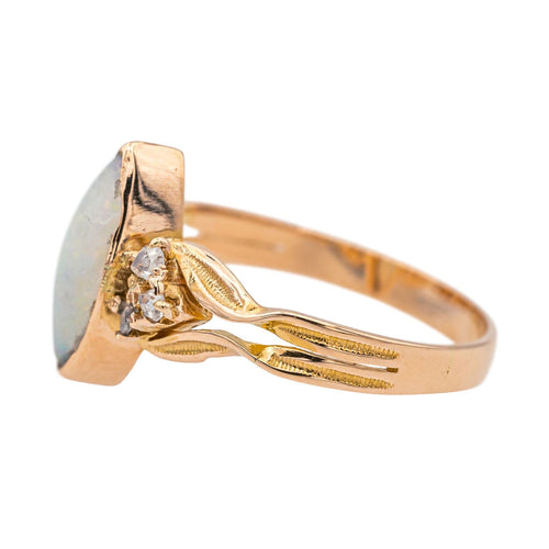 Bague 52 Bague Or rose Opale, Diamant 58 Facettes 3877323CN