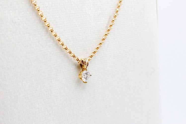 Pendentif Pendentif or jaune, diamants 58 Facettes 240306