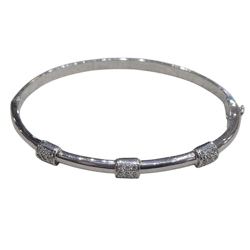 Bracelet Pulsera de diamants brillants en or blanc 18k 58 Facettes P84