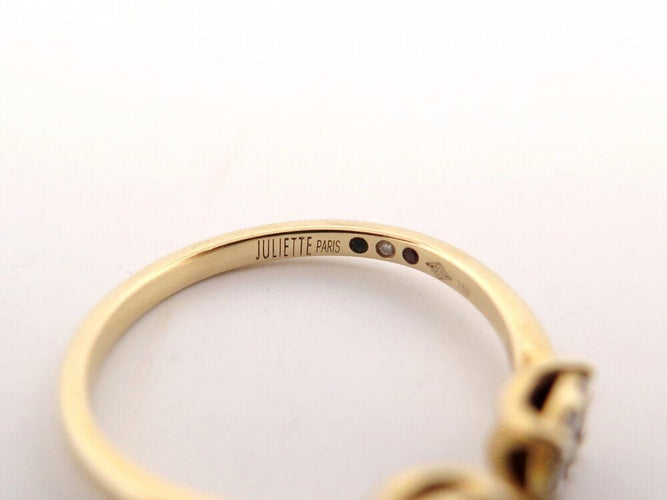 Bague 54 bague juliette juju j0306y 5mm en or jaune 18k & diamants 0.25ct 58 Facettes 267116