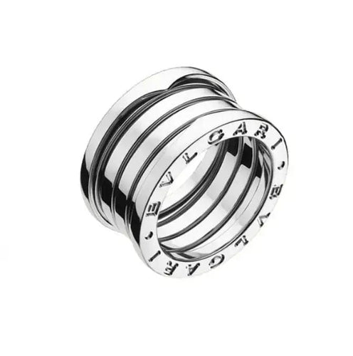 Bague 54 Bague Bulgari B.zero1 à 4 anneaux en or blanc 58 Facettes 17218