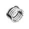 Bague 54 Bague Bulgari B.zero1 à 4 anneaux en or blanc 58 Facettes 17218