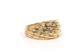 Bague 57 Bague contemporaine en or jaune, diamants taille brillant 58 Facettes 21730