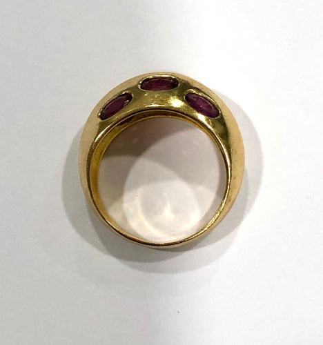 Bague Bague tourmalines or jaune 58 Facettes