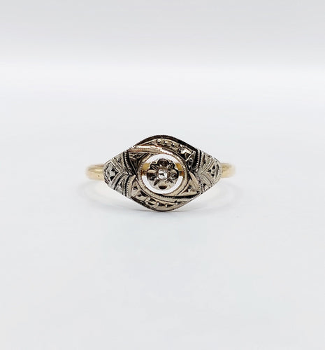 Bague 54 Bague art déco or diamant 58 Facettes A04937