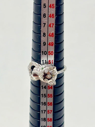 Bague 52 Bague Panthère en or blanc et diamants 58 Facettes WC-2025-2325