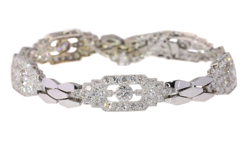 Bracelet Glamour Vintage : Un hommage diamantaire aux années 50 58 Facettes 20302-0012