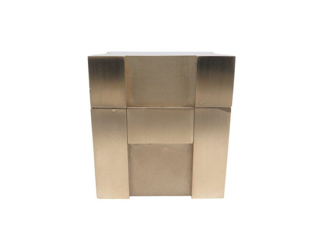 Montre vintage set HERMES pendule + briquet de table cubique plaque or clock & lighter 58 Facettes 267300