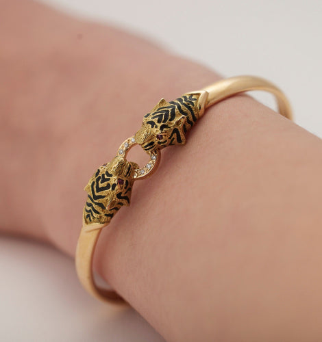 Bracelet Bracelet panthères 58 Facettes