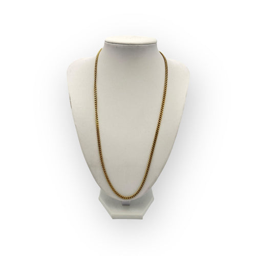 Collier Chaine or jaune, maille gourmette 55 cm 58 Facettes 149061656