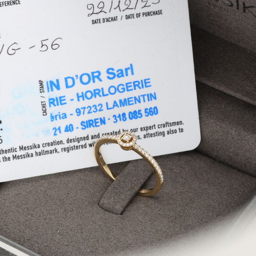 Bague 56 Bague Messika Joy XS – Or Jaune 18k – 0,20 ct de Diamants G-VS – Full Set 2023 – Taille 56 58 Facettes FB10992