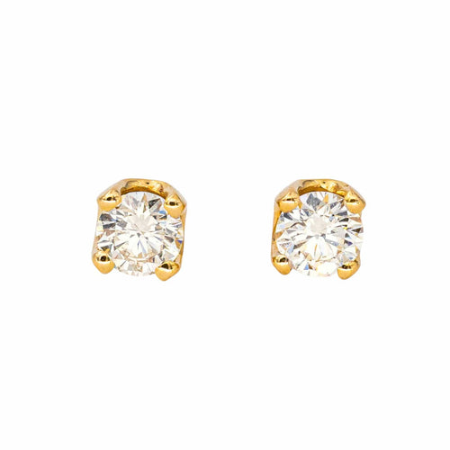 Boucles d'oreilles Boucles d'oreilles Puces Or jaune Diamant 58 Facettes 4416097RV