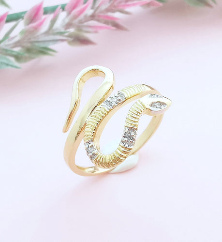 Bague 56.5 Bague Serpent - Or Diamants 58 Facettes AA 1650