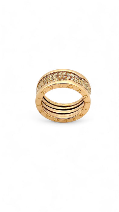 Bague 58 BULGARI - Bague B-Zero1 or jaune et diamants 58 Facettes