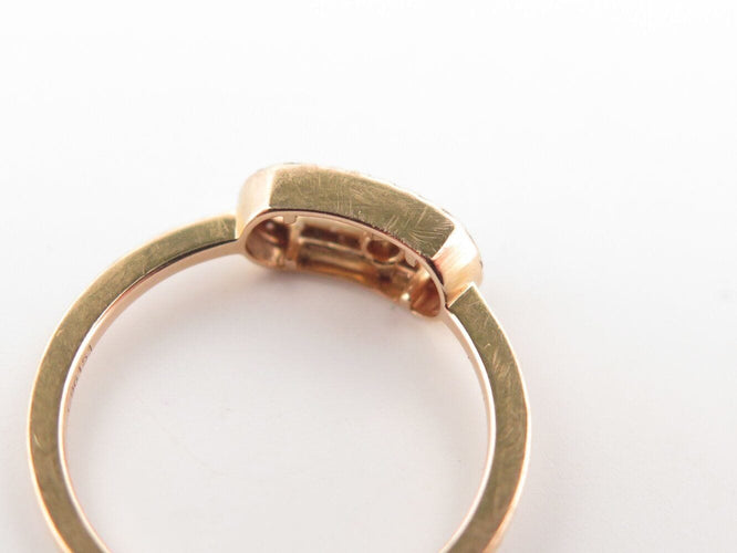 Bague 47 bague MESSIKA move uno semi pavee 04705-pg or rose 18k & diamants t47 58 Facettes 272292