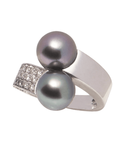 Bague 52 Bague Premiers Liens Or blanc 18K Perle Diamant 58 Facettes BO220303/BAGUETOIETMOI