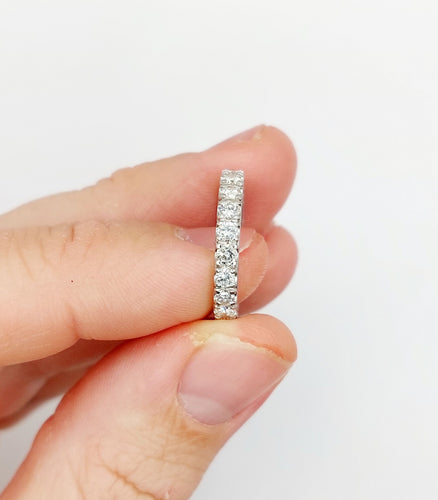 Bague 52.5 Alliance américaine Art déco - Bague en platine et diamants 1,10 carat 58 Facettes A06603