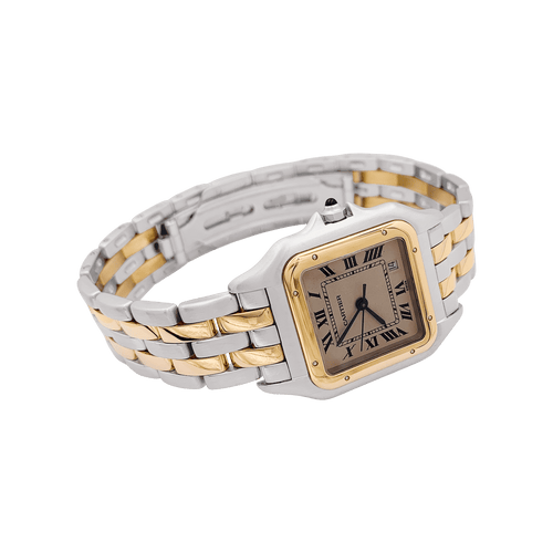 Montre Montre Cartier, "Panthère", acier, or. 58 Facettes 34383