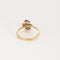Bague 55 Bagur or jaune, saphirs roses et diamants 58 Facettes ALB1643