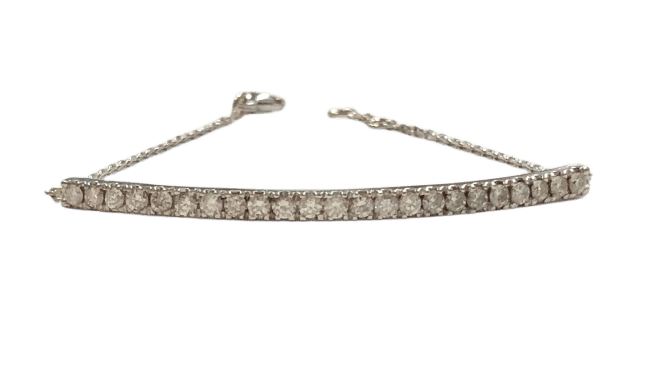 Bracelet Bracelet semi-rivière or blanc & diamants 58 Facettes