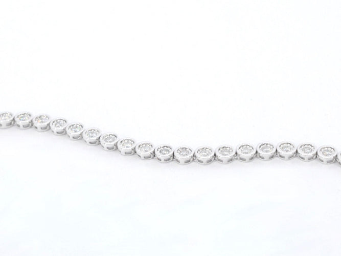 Bracelet Bracelet en or blanc serti de diamants 58 Facettes 2171