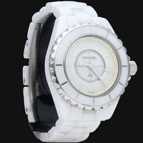 Montre Montre Chanel J12 33 mm Blanc Fantôme 58 Facettes MT41313