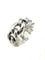 Bague DIOR. Collection "Gourmette", bague or blanc 18K et diamants 58 Facettes