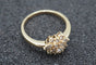 Bague 54 Bague marguerite diamants or jaune 750 58 Facettes