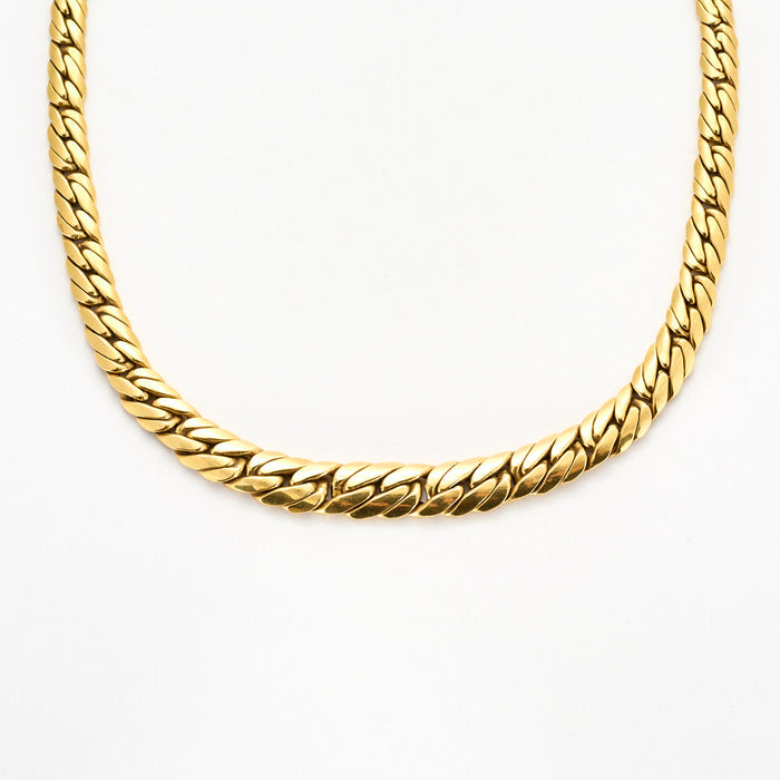 Yellow gold necklace