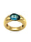 POMELLATO. Collection "Sassi", bague or jaune et topaze bleue 58 Facettes