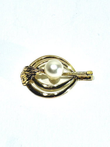 Pendentif Pendentif décor ajouré en or jaune 18 carats et perle 58 Facettes