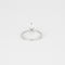 Bague 50 Solitaire or blanc diamant poire 58 Facettes CDD1
