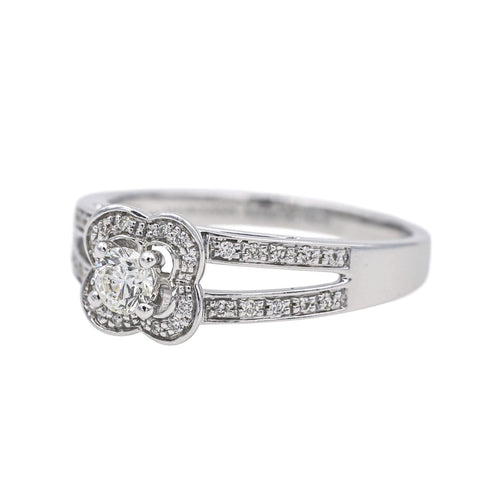 Bague 54.5 Mauboussin Bague Chance of love Or blanc Diamant 58 Facettes 4037463RV