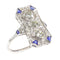 Bague 55 Héritage de demain : une bague de fiançailles en diamant Art déco des années 1920 58 Facettes 16342-0163