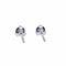 Boucles d'oreilles Boucles d'oreilles Puces Or blanc Saphir 58 Facettes 3089100CN