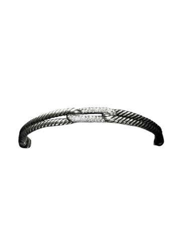 Bracelet David Yurman - Bracelet Argent Et Diamants 58 Facettes