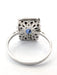 Bague 53 Bague en or blanc avec saphir et diamants 58 Facettes