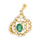 Pendentif Pendentif Or jaune Emeraude, Diamant 58 Facettes 3944482CN