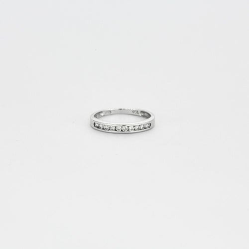 Bague Alliance or blanc diamants 58 Facettes LP596/10