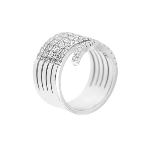 Bague 56 Bague bandeau diamants 58 Facettes 20844