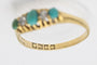 Bague 58 Bague ancienne ornée de turquoises et de diamants, 1903. 58 Facettes 11234